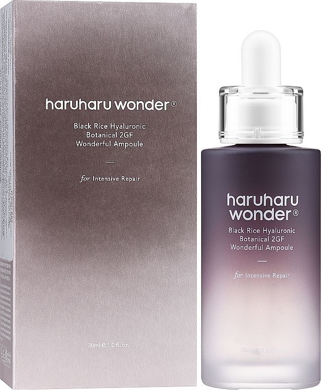 HaruHaru wonder Ампула на основе черного риса Black Rice Hyaluronic Botanical 2GF Ampoule 30 мл