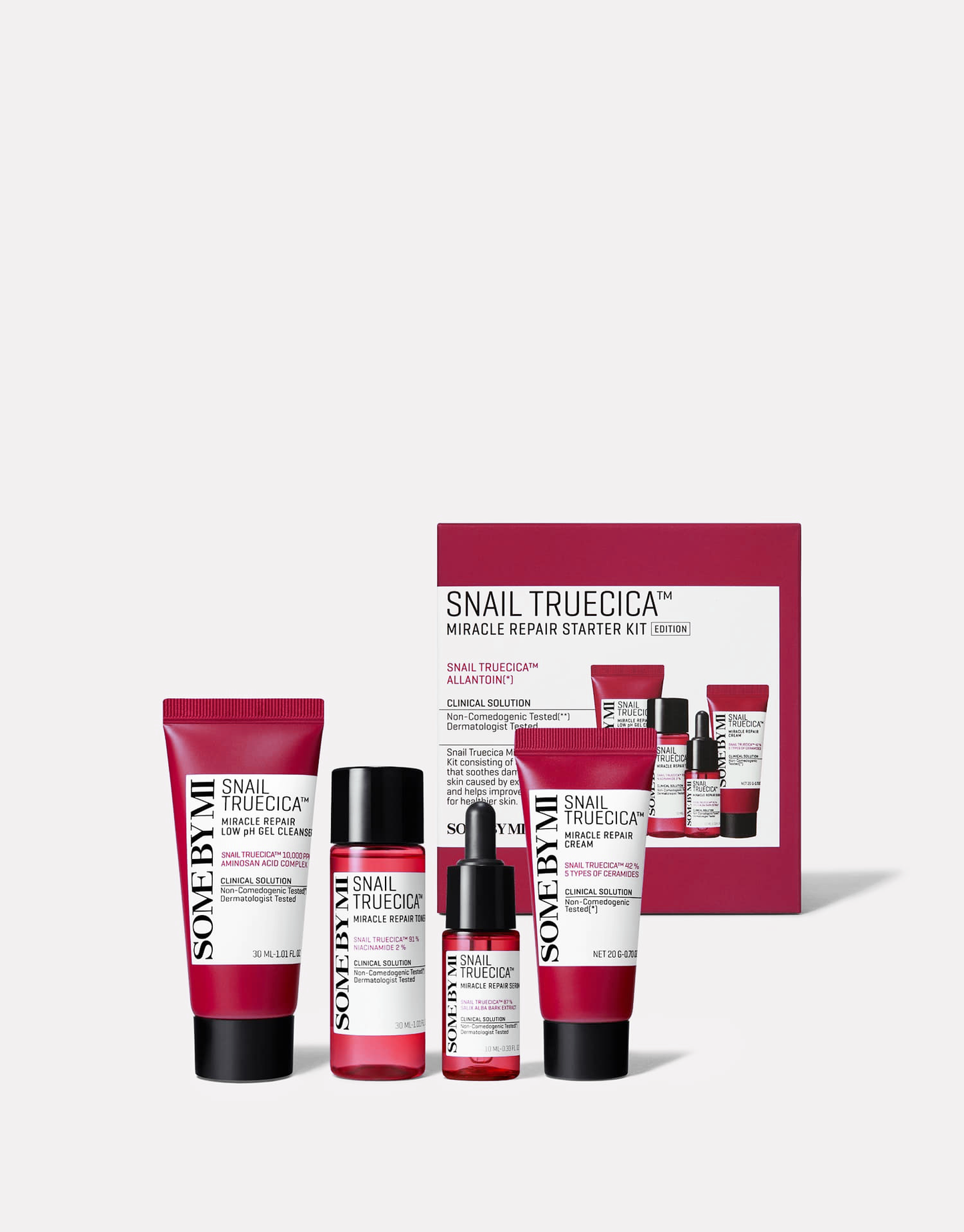Набор миниатюр с муцином улитки Some By Mi Snail Truecica Miracle Repair Starter Kit