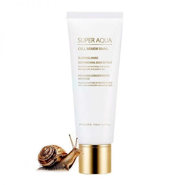 Регенерирующая ночная маска для лица Missha Super Aqua Cell Renew Snail Sleeping Mask 110 ml