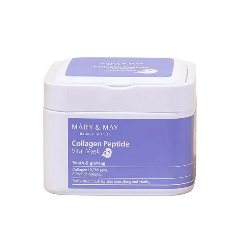 Набор увлажняющих лифтинг-масок c пептидами Mary&May Collagen Peptide Vital Mask