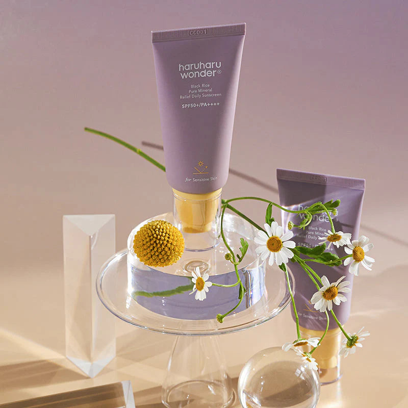 Солнцезащитный крем Haruharu Wonder Black Rice Pure Mineral Relief Daily Sunscreen SPF50+/PA++++