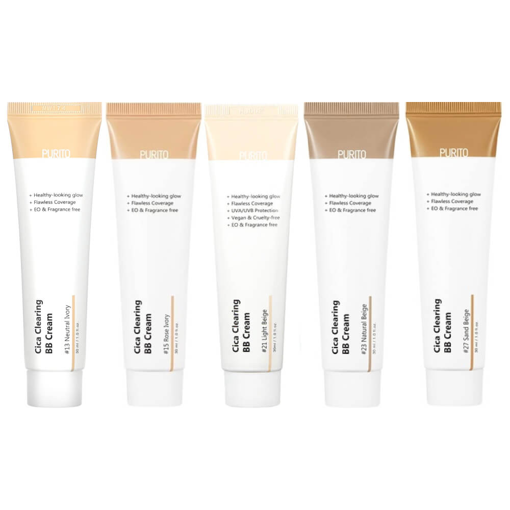 BB-крем для чувствительной кожи с экстрактом центеллы Purito Cica Clearing BB Cream - тон 21