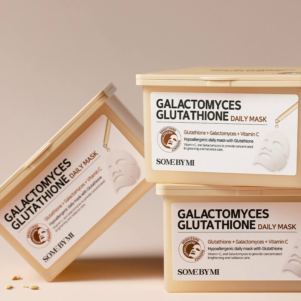 Набор осветляющих тканевых масок с галактомисисом Some By MiGalactomyces Glutathione Daily Mask